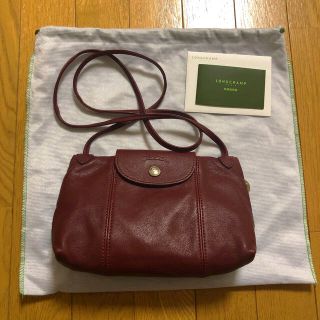 ロンシャン(LONGCHAMP)のロンシャン ショルダー美品 赤(ショルダーバッグ)