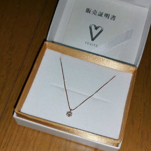 ご注意くださいK18YG ダイヤモンド ネックレス 0.18CT