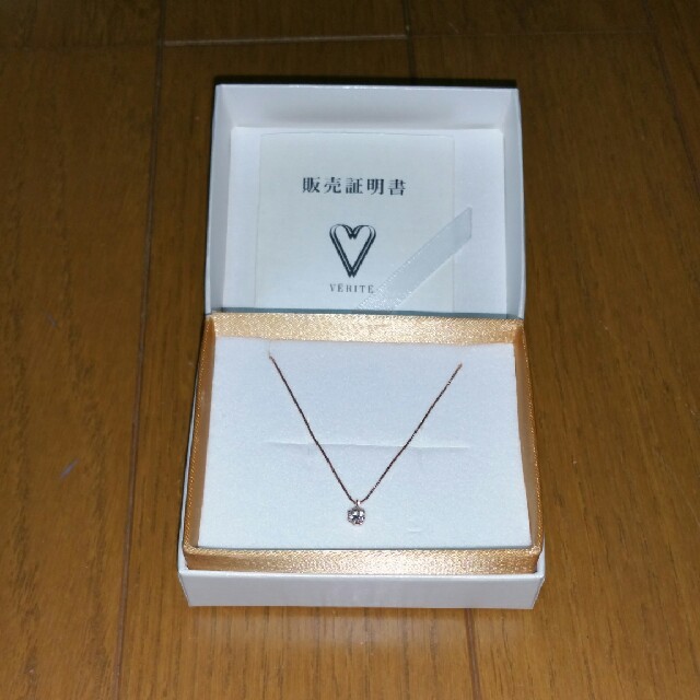 K10PGダイヤモンドネックレス★0.18ct