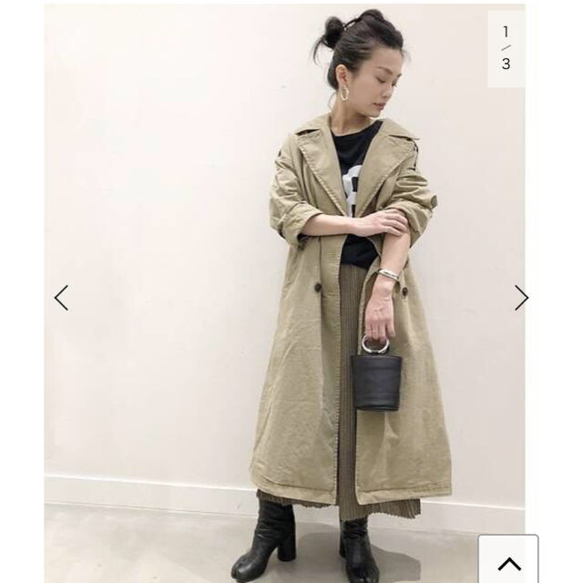 L'Appartement DEUXIEME CLASSE(アパルトモンドゥーズィエムクラス)のAP STUDIO Chino cloth Trench Coat◆ レディースのジャケット/アウター(トレンチコート)の商品写真