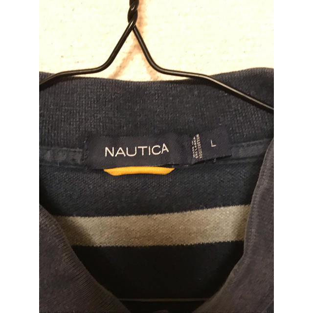 NAUTICA(ノーティカ)のnautica ノーティカ ボーダー ポロシャツ 刺繍 ロゴ メンズのトップス(ポロシャツ)の商品写真