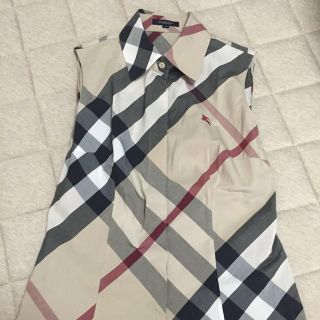 バーバリー(BURBERRY)のバーバリー・ノースリーブシャツ(シャツ/ブラウス(半袖/袖なし))