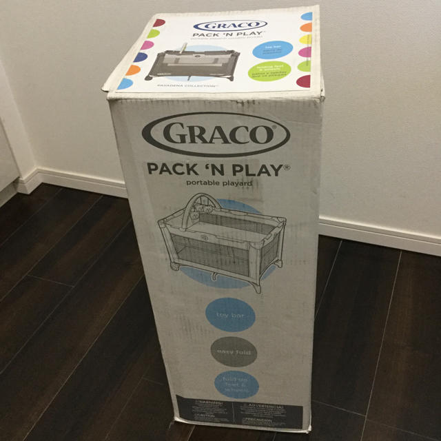 Greco(グレコ)の送料込 Graco (グレコ) パッキンプレイ プレイヤード DX パサデナ キッズ/ベビー/マタニティの寝具/家具(ベビーベッド)の商品写真