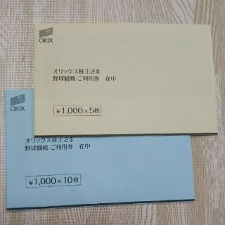 マサ様専用 オリックス 優待券 15000円分(野球)