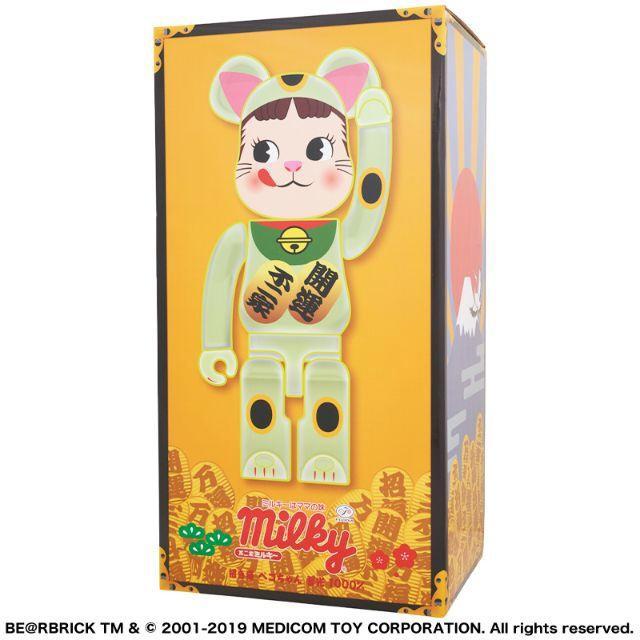 MEDICOM TOY - 最安値 早いもの勝ち!!BE@RBRICK 招き猫 ペコちゃん 蓄光 1000％