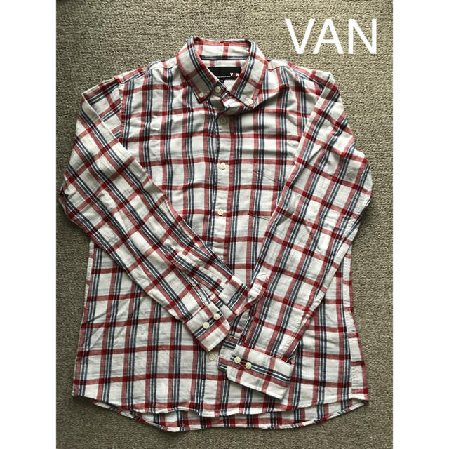 VAN Jacket(ヴァンヂャケット)のVAN／⑳長袖BDシャツ（M）／レッドチェック メンズのトップス(シャツ)の商品写真