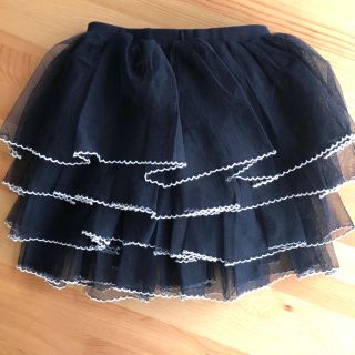 ザラキッズ(ZARA KIDS)の新品☆チュールスカート ネイビー 100-110㎝ 3歳4歳5歳(スカート)