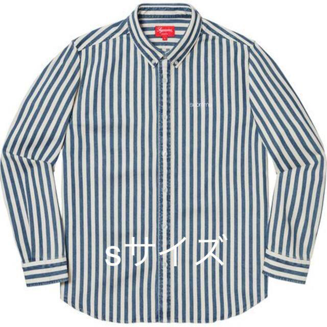 Supreme Denim shirt Blue Stripe Sサイズ