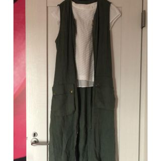 ザラ(ZARA)のLinus様専用 ZARAロングジレ 丈108cm(ベスト/ジレ)