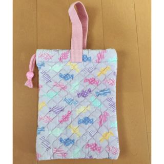 【中古】ハンドメイド 上履き入れ(シューズバッグ)