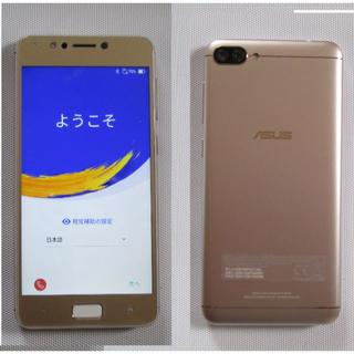 エイスース(ASUS)の【美品】ZenFone 4 Max（ZC520Kゴールド／Android 8)(スマートフォン本体)