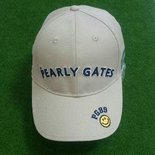 パーリーゲイツ(PEARLY GATES)のパーリーゲイツ PG ゴルフ キャップ ベージュ(ウエア)