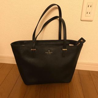 ケイトスペードニューヨーク(kate spade new york)のケイトスペード  黒レザーハンドバッグ(トートバッグ)