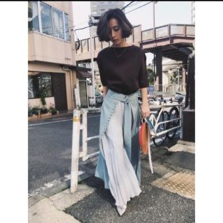 アメリヴィンテージ(Ameri VINTAGE)のAmeri VINTAGE 2way pleats pants(ロングスカート)