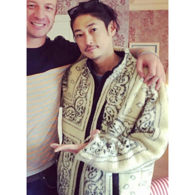 Lサイズ Supreme fleece bandana jaket Tan