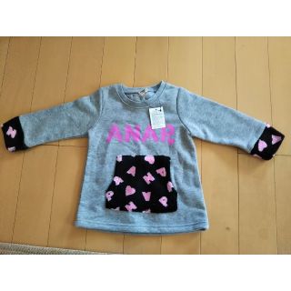 アナップキッズ(ANAP Kids)のANAP KIDS タグ付き 未使用 裏起毛トップス(Tシャツ/カットソー)