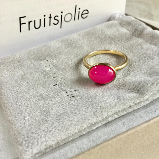 H.P.FRANCE(アッシュペーフランス)のFruitsjolie(フリュイジョリ)パープルピンクカルセドニーリング レディースのアクセサリー(リング(指輪))の商品写真