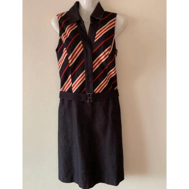 素敵な LABEL BLUE BURBERRY - LABEL ワンピース BLUE BURBERRY ひざ丈ワンピース 素敵な LABEL BLUE BURBERRY - LABEL ワンピース BLUE BURBERRY ひざ丈ワンピース