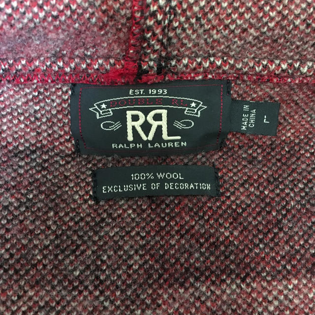 RRL(ダブルアールエル)のRRL ウールジャケット フード ブロックチェック 赤黒 メンズのジャケット/アウター(その他)の商品写真