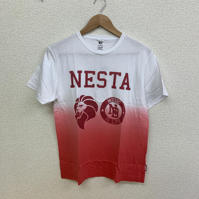 NESTA BRAND(ネスタブランド)の◆新品未使用◆NESTA BRAND Tシャツ白赤グラデーション Mサイズ メンズのトップス(Tシャツ/カットソー(半袖/袖なし))の商品写真