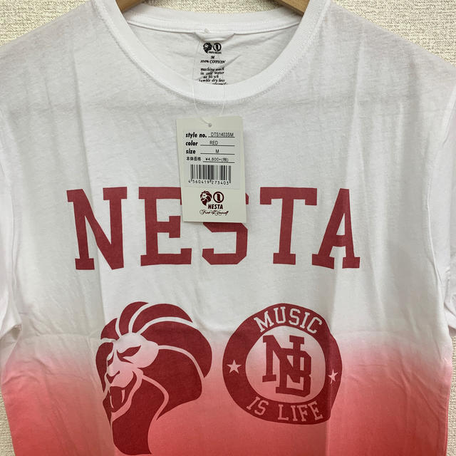 NESTA BRAND(ネスタブランド)の◆新品未使用◆NESTA BRAND Tシャツ白赤グラデーション Mサイズ メンズのトップス(Tシャツ/カットソー(半袖/袖なし))の商品写真