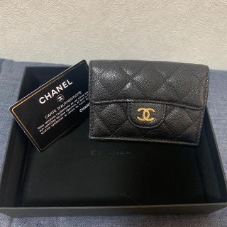 シャネル(CHANEL)のCHANEL キャビアスキン マトラッセ ミニ財布(財布)