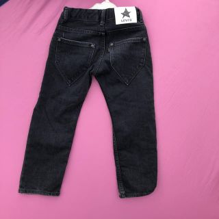 リーバイス(Levi's)のリーバイス　ブラックデニム　ダメージ加工　110(パンツ/スパッツ)