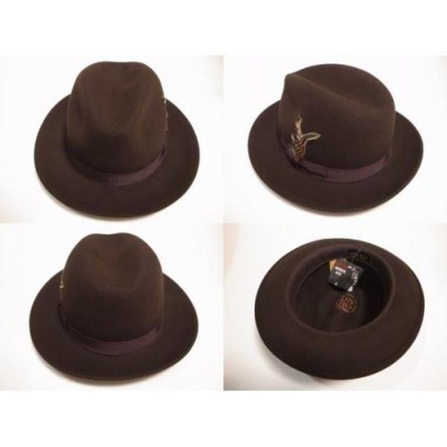 ニューヨークハットLite Felt Fedora中折れ 茶 XL | hartwellspremium.com