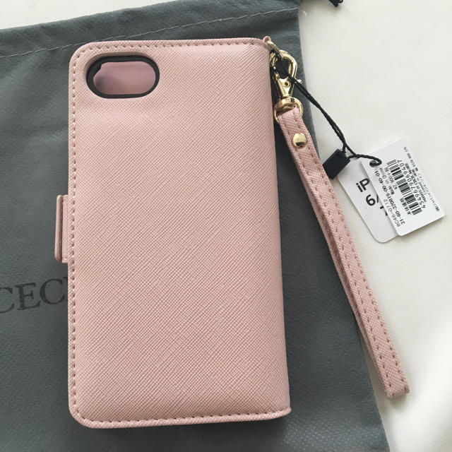 CECIL McBEE(セシルマクビー)の新品 セシルマクビー パイソン柄 手帳型 iPhoneケース ピンク スマホ/家電/カメラのスマホアクセサリー(iPhoneケース)の商品写真