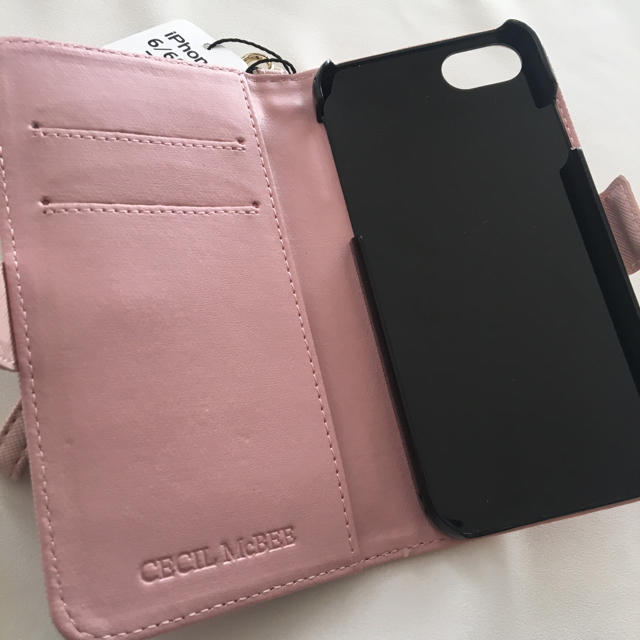 CECIL McBEE(セシルマクビー)の新品 セシルマクビー パイソン柄 手帳型 iPhoneケース ピンク スマホ/家電/カメラのスマホアクセサリー(iPhoneケース)の商品写真