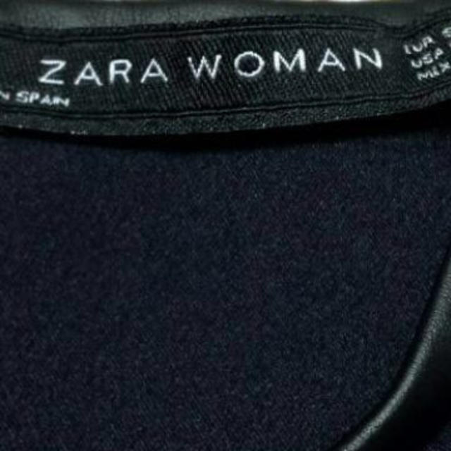 ZARA(ザラ)のZARA カットソー ネイビー レディースのトップス(シャツ/ブラウス(半袖/袖なし))の商品写真