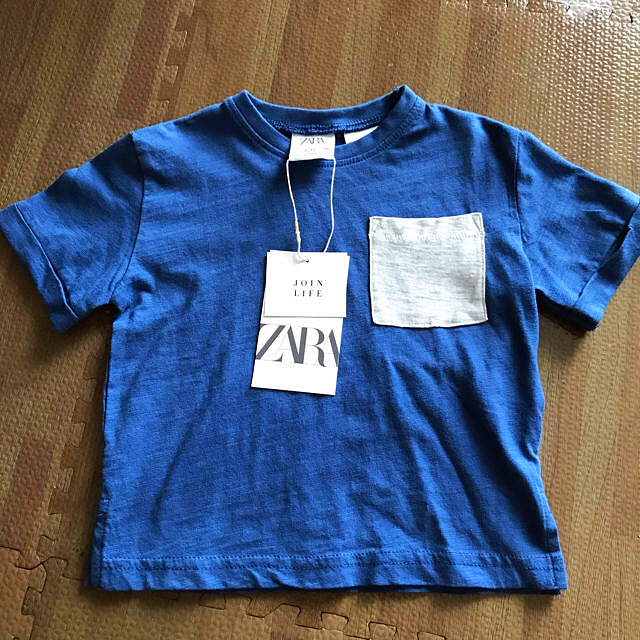 ZARA(ザラ)のザラベイビー ポケットTシャツ 80 キッズ/ベビー/マタニティのベビー服(~85cm)(Ｔシャツ)の商品写真