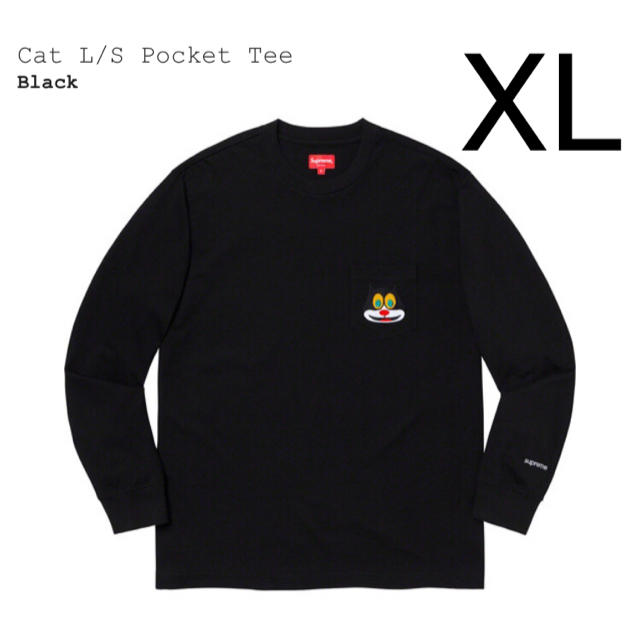 希少 XL supreme cat L/S pocket tee 【まとめ買い】 7595円引き