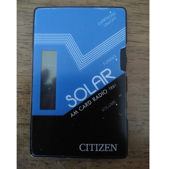 CITIZEN(シチズン)のシチズンカードラジオTR81ソーラーラジオ スマホ/家電/カメラのオーディオ機器(ラジオ)の商品写真