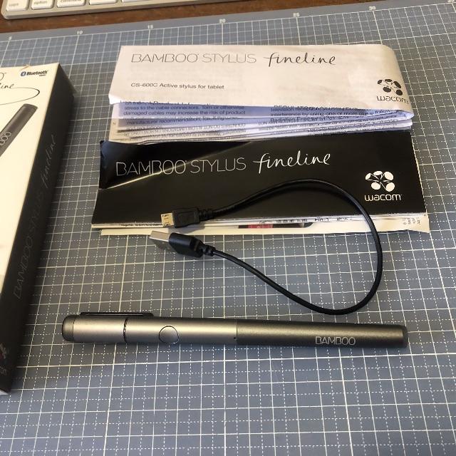 Wacom(ワコム)のワコム Bamboo Stylus fineline CS600 グレー スマホ/家電/カメラのPC/タブレット(PC周辺機器)の商品写真