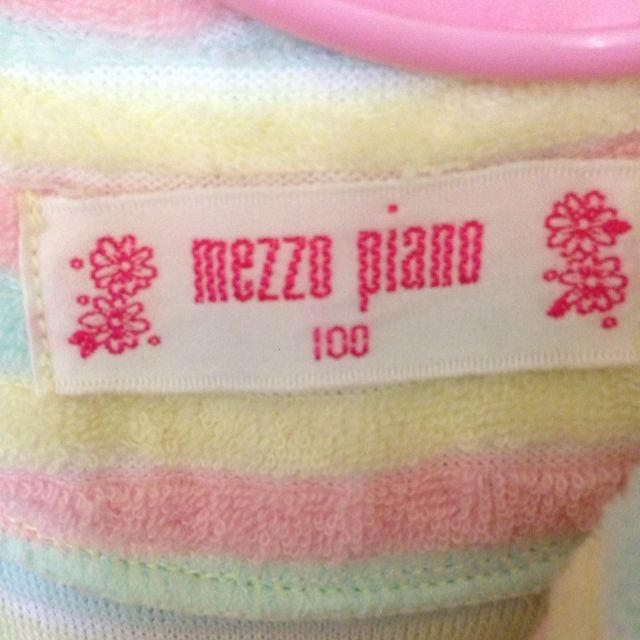 mezzo piano(メゾピアノ)のメゾピアノ♡100cm♡パイル地パーカー キッズ/ベビー/マタニティのキッズ服女の子用(90cm~)(ジャケット/上着)の商品写真