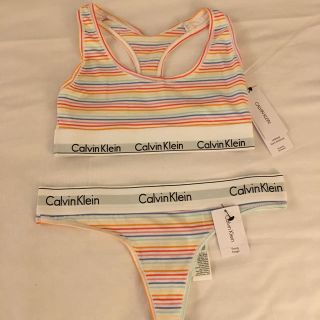 カルバンクライン(Calvin Klein)のカルバンクライン  ブラトップ&Tバック(ブラ&ショーツセット)