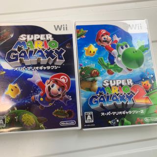 ウィー(Wii)のwiiソフト スーパーマリオギャラクシーセット(家庭用ゲームソフト)