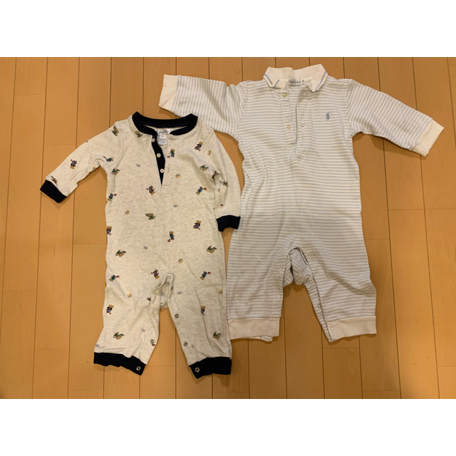 Ralph Lauren(ラルフローレン)のロンパース  (ラルフローレン)  2枚セット キッズ/ベビー/マタニティのベビー服(~85cm)(ロンパース)の商品写真