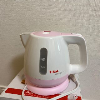 ティファール(T-fal)の【新品未使用】T-fal ケトル(ピンク)(電気ケトル)