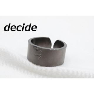 【R-424】decide ディサイド 10ミリ幅 リング 指輪 18号(リング(指輪))