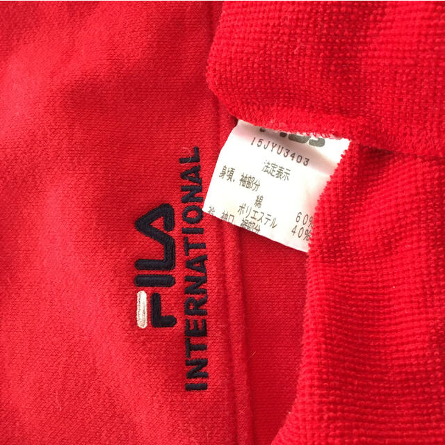 FILA(フィラ)のひつじ様専用　FILA トレーナー　赤　L メンズのトップス(その他)の商品写真