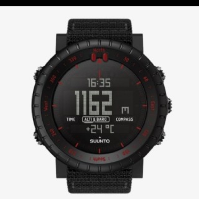 SUUNTO(スント)の★値下げ★　スント　コアブラックレッド メンズの時計(腕時計(デジタル))の商品写真