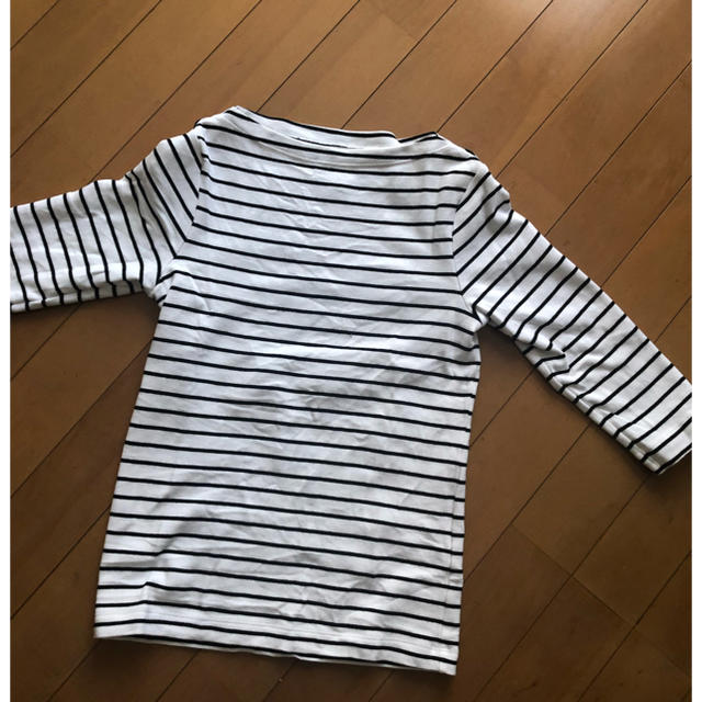 MUJI (無印良品)(ムジルシリョウヒン)のボートネックTシャツ 七ぶ袖   無印XSサイズ レディースのトップス(Tシャツ(長袖/七分))の商品写真