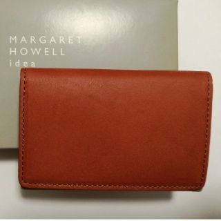 マーガレットハウエル(MARGARET HOWELL)のMARGARET HOWELL　名刺入れ　レッド　折り畳み(名刺入れ/定期入れ)