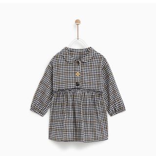 ザラキッズ(ZARA KIDS)のZARA Baby チェックワンピース 80(ワンピース)