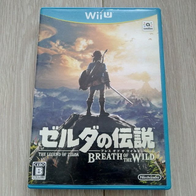 任天堂(ニンテンドウ)のゼルダの伝説　ブレス オブ ザ ワイルド Wii U版 エンタメ/ホビーのゲームソフト/ゲーム機本体(家庭用ゲームソフト)の商品写真