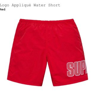 シュプリーム(Supreme)のLogo Appliqué Water Short COLOR/Red S(水着)