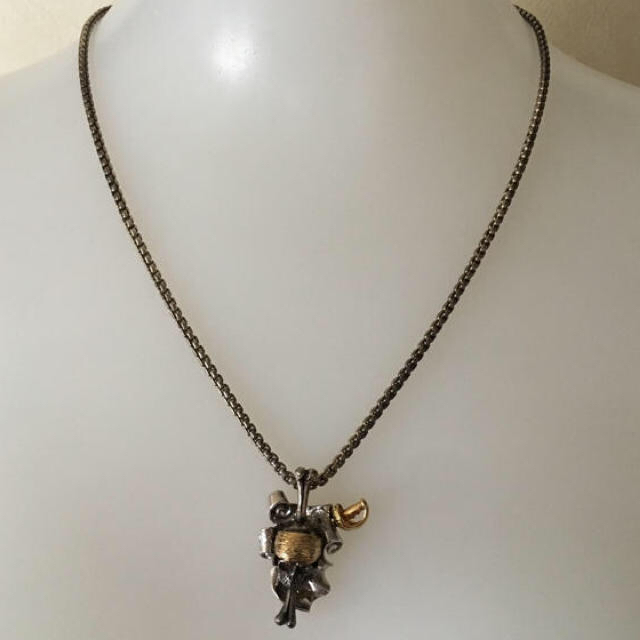 送料込】 MITUO KAJI ルビー ダイヤモンド スカルシルバーネックレス 送料込】 MITUO KAJI ルビー ダイヤモンド スカルシルバーネックレス