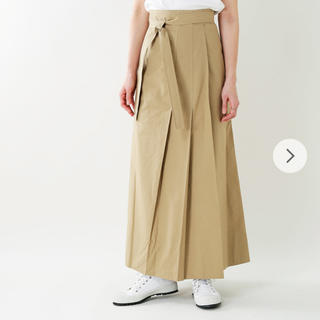 sea アイリッシュリネン デニムスカート ビンテージ シャツ風巻きスカート